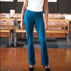 Betabrand Straight Leg Classic Pants in Blue Geode - XL - petite 30 inch inseam